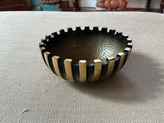 MCM PAL BELL RONZE/BRASS BOWL ISRAEL MODERNIST BRUTALIST ASCALON