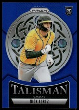 2025 Panini Prizm Baseball NICK KURTZ TALISMAN BLUE 33/99 #25 OAKLAND