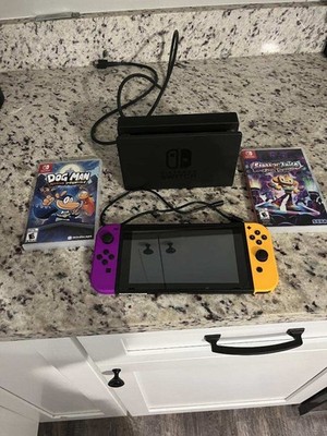 Nintendo Switch With 2 Games Great Condition 