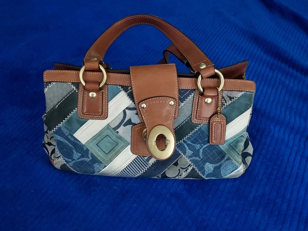 Coach Patchwork Denim Exterior Satchel/Top Handle Bag Handbags