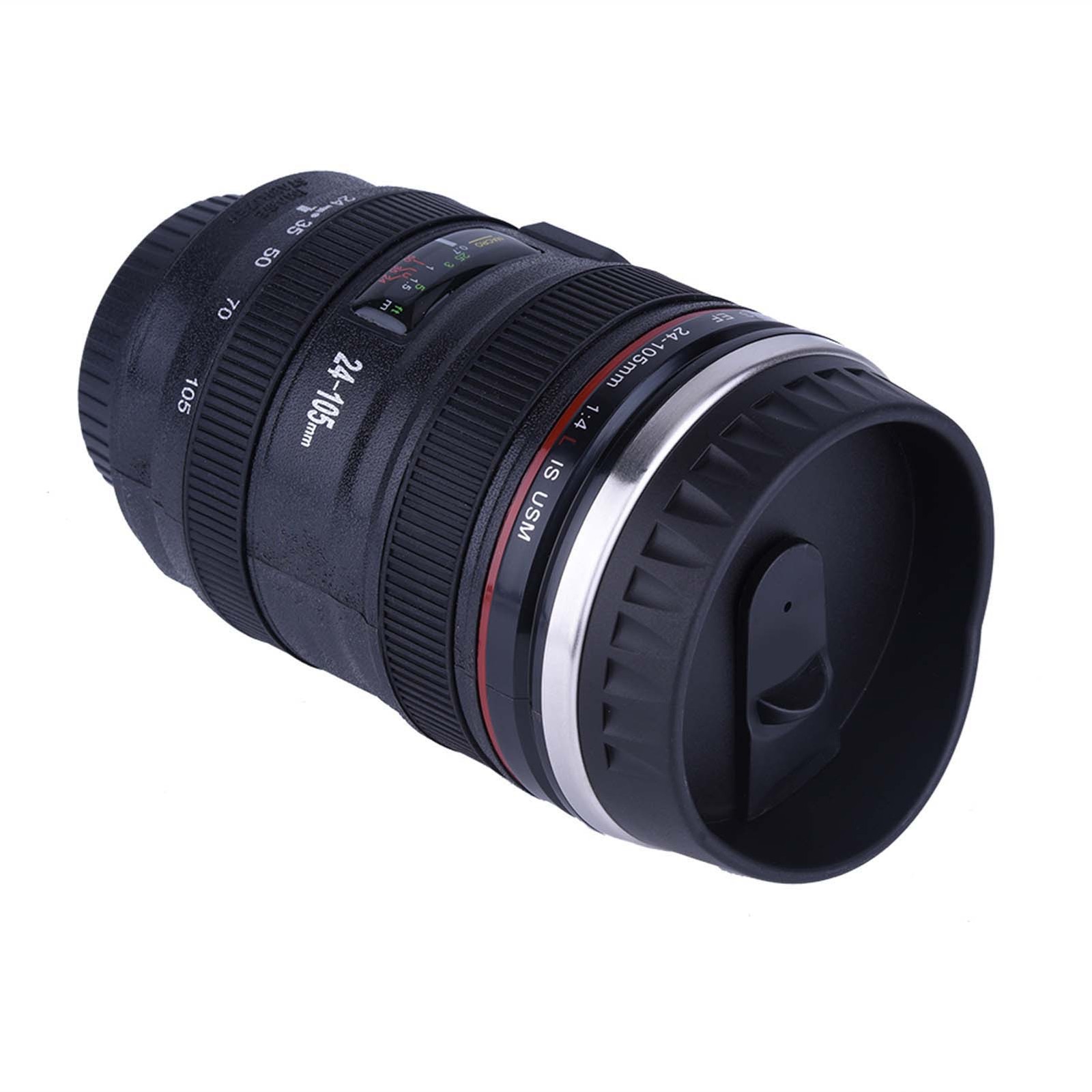 Creative Camera Lens Shaped Insulation Cup Stainless Steel Insulated Travelling
