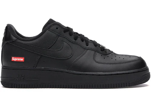 Taille 8M/9,5W Nike Air Force 1 Low Supreme Noir CU9225 001