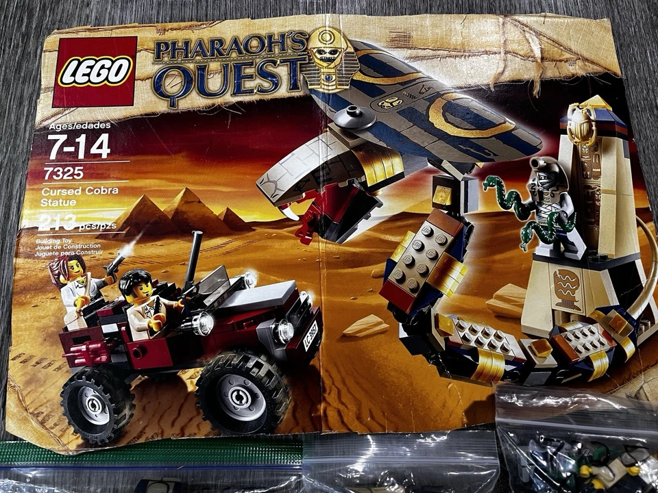 LEGO Pharaoh's Quest: Cursed Cobra Statue (7325) - COMPLETE! - Image 3 of 4