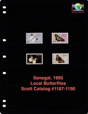 $5.35 Scott Value - 1995 SENEGAL Butterflies West Africa scarcer CV MNH NH UMM