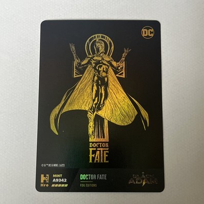 DC : Chapter 2 : Doctor Fate Black Adam Card : Legendary Foil Holo : LOW MINT 