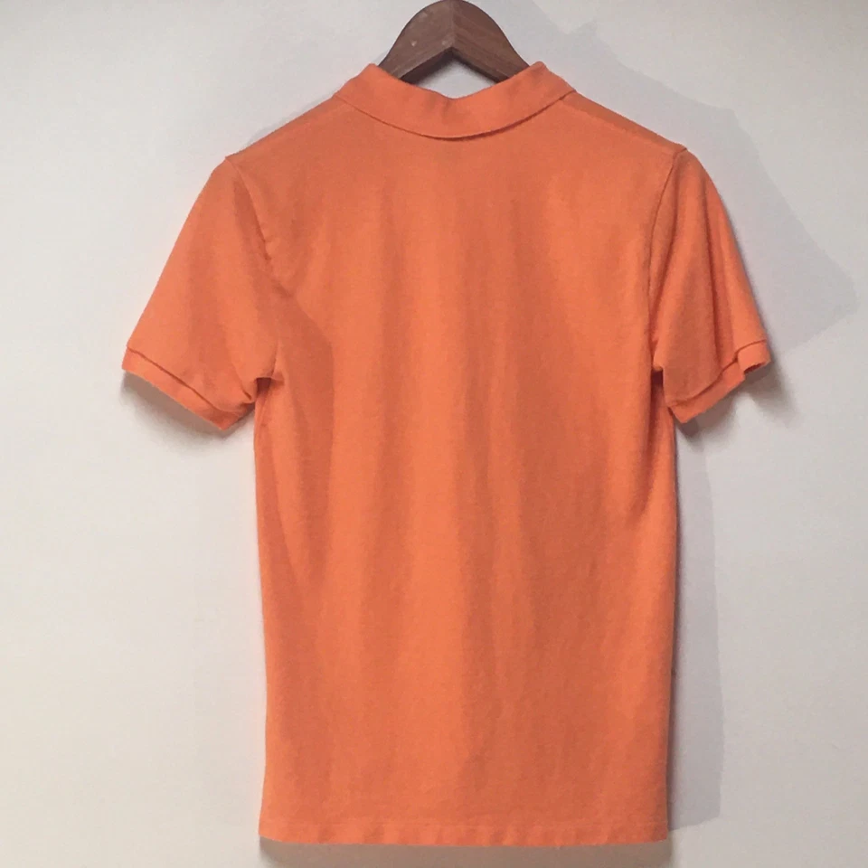 Polo Ralph Lauren 男孩 14/16 Polo 衫橙色短袖 100% 棉学院风 — 第 3/4 张图片