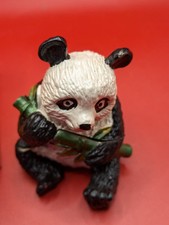Pastillero baratija con bisagras vintage panda blanco negro 2"