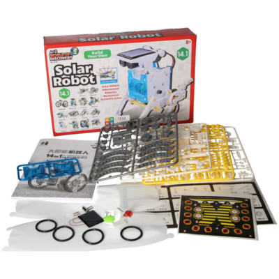 14 in1 solarbetriebener Roboter Kit Wissenschaft Spaß mechanische Robotik pädagogisch (P)
