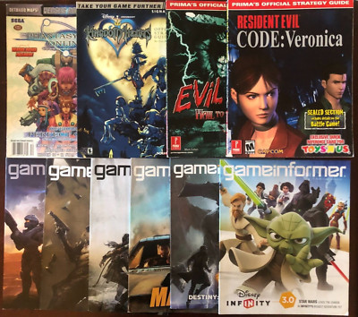 4 STRATEGY GUIDE LOT + Game Informer Mags! Prima's CODE VERONICA! KINGDOM HEARTS