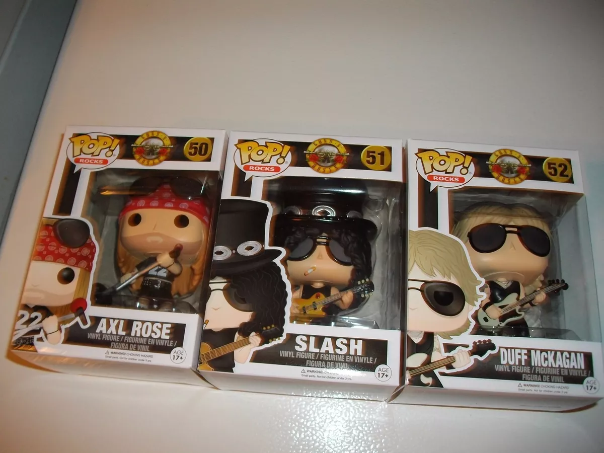 GUNS'N'ROSES FUNKO POP SET/AXL/SLASH/DUFF/NEW/L@@K!!!