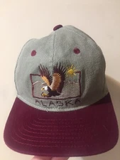 Arctic Circle Adjustable Hat  Alaska Embroidered Eagle Cap #p33-35