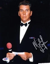 MICHAEL BUFFER SIGNED 8x10 PHOTO ANNOUNCER LET'S GET READY TO RUMBLE! PSA/DNA