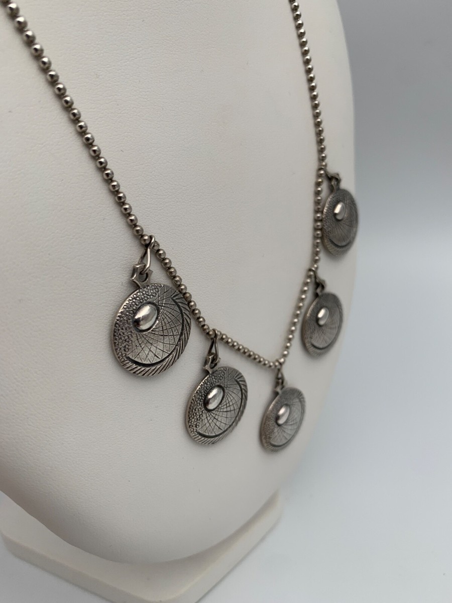 Collier Ras De Cou Ancien En Argent Massif 800 (850/1000) - Poinçon K & L - Allemagne - Occasion