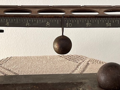 19th Century Henry Troemner 3 Ball Balance Cast Iron & Brass Scale All Original - Picture 7 of 23