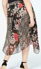 INC 14W, , Mix-Print, Full Lined, Midi Skirt Orig 99