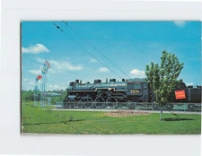 Postcard CNR Steam Locomotive Centennial Park Moncton Canada