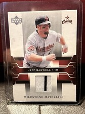 2005 Upper Deck Milestone Materials Astros Baseball Card #BA Jeff Bagwell HOF