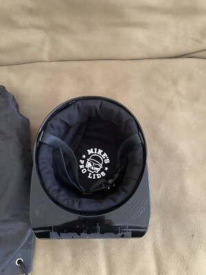 Mikes Pro Lids Medium Matte Black Helmet | eBay