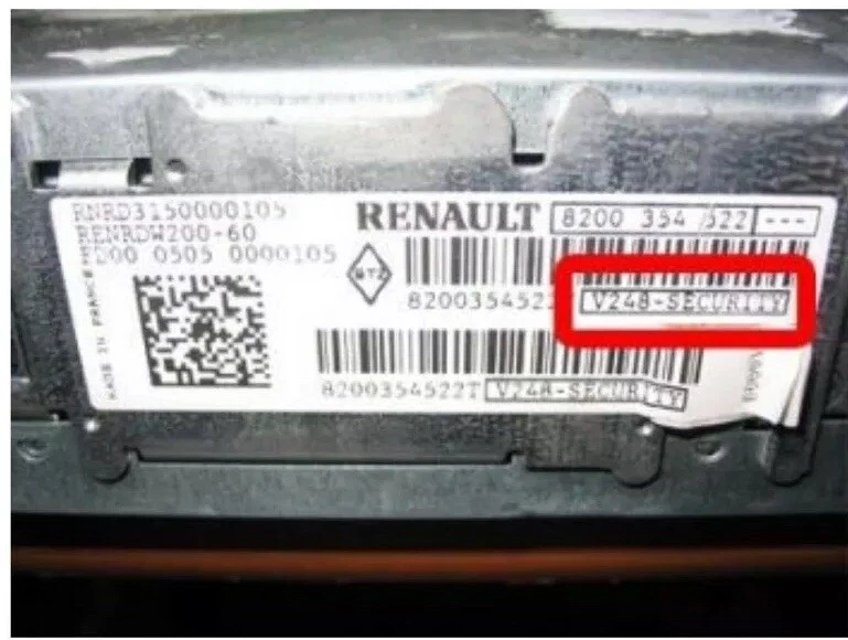 déblocage code radio Renault - Photo 4/4