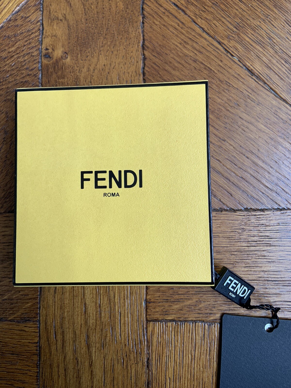 Fendi ABClick Gold Blue S Initial Letter Bag Charm Mink Keyring RRP £220 New image 8
