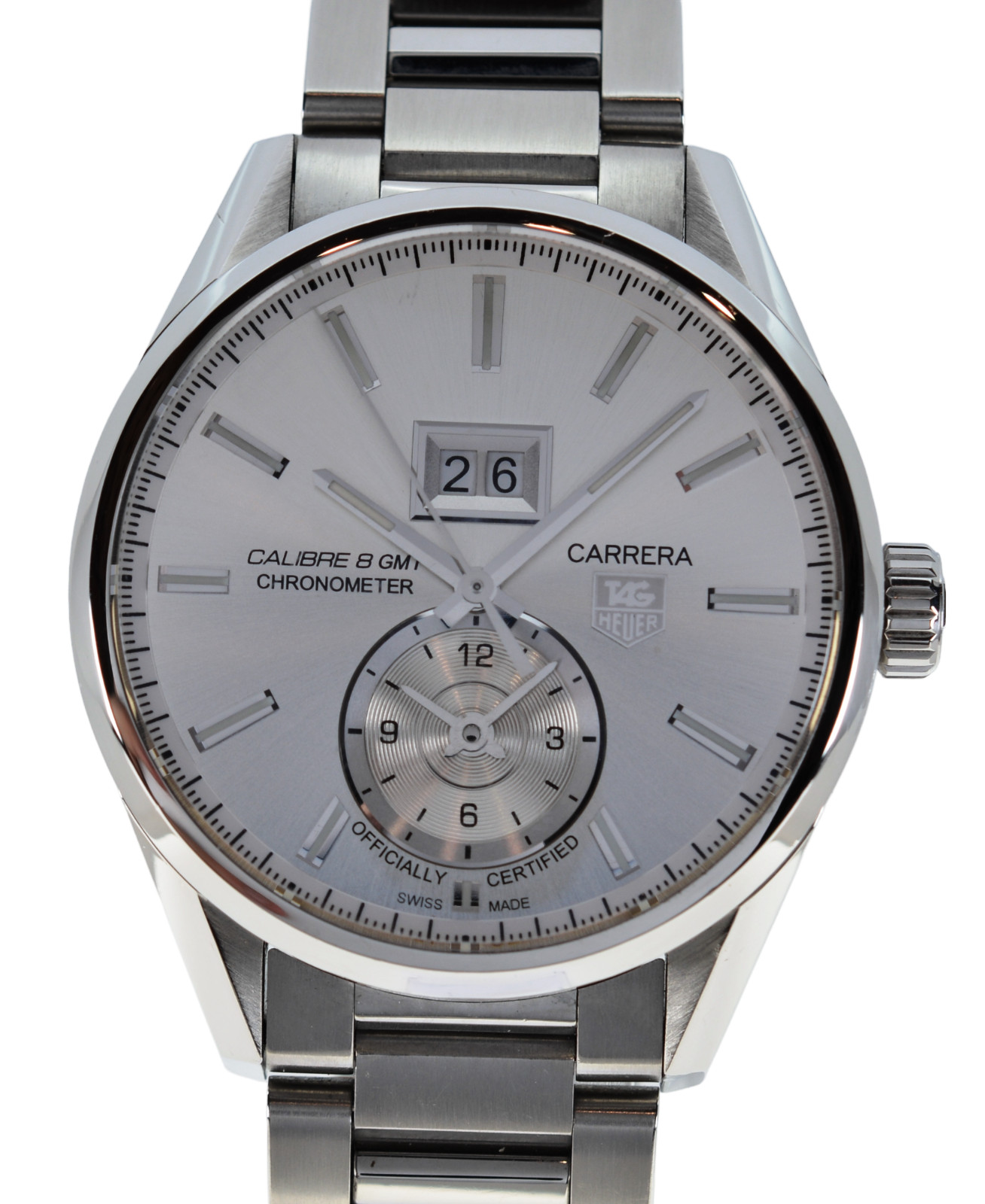 Men's 41mm Tag Heuer Carrera Automatic Calibre GMT Watch Ref
