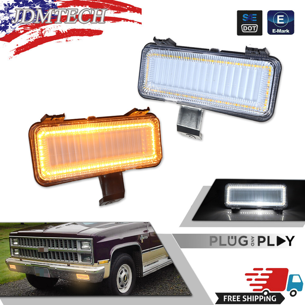 【LMC】FN OG TEE light R5686 Fit For Silverado 1981/82 Chevy C10 GMC Front Switchback LED