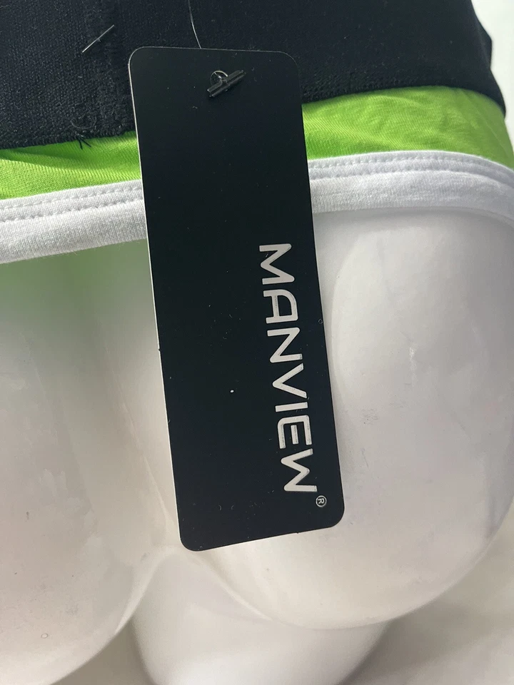 Cueca Manview Jock tamanho XL verde e branca sexy gay RARA - Imagem 4 de 4