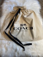 Coach Drawstring Dust Bag Gift Bag Storage Cover Bag 23.5  X 17.5  Large New