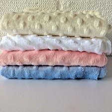 Supersoft Dimple Fleece Fabric | Plush Soft Fabric for Baby Blankets & Crafts