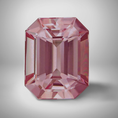 Morganite Emerald Cut Gemstone 6 Cts - 14x10 mm Calibrated Loose Gem