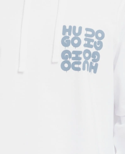 Conjunto de sudadera con capucha y camiseta pulóver blanca con logotipo de HUGO para hombre - Devado talla M - Imagen 3 de 8