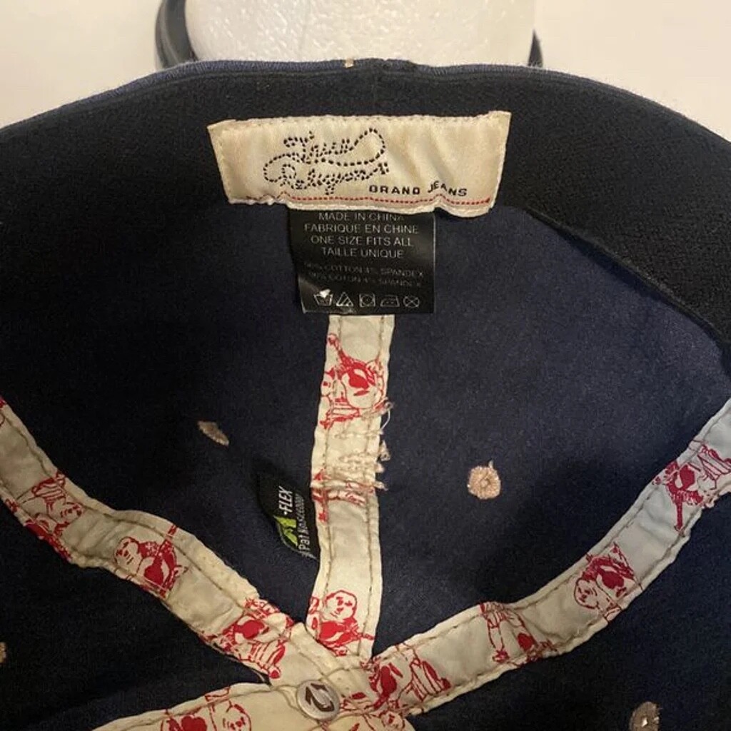 RARE TRUE RELIGION Brand Jeans Since 1956 Distressed Fitted Hat image 5