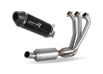 XSR 900 2022 - 2023 Low Level EX Full system Kolektor tłumik HP3 BLACK DOMINATOR