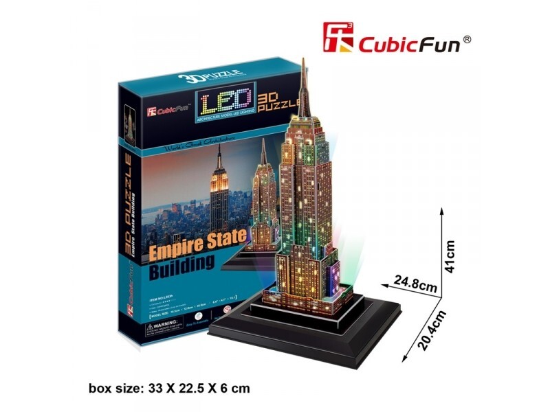 CUBICFUN MODELLINO CON LED EMPIRE STATE BUILDING IN PUZZLE 3D