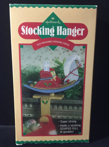 Hallmark Christmas 1984 Stocking Hanger Old Fashioned Rocking Horse - Picture 1 of 2