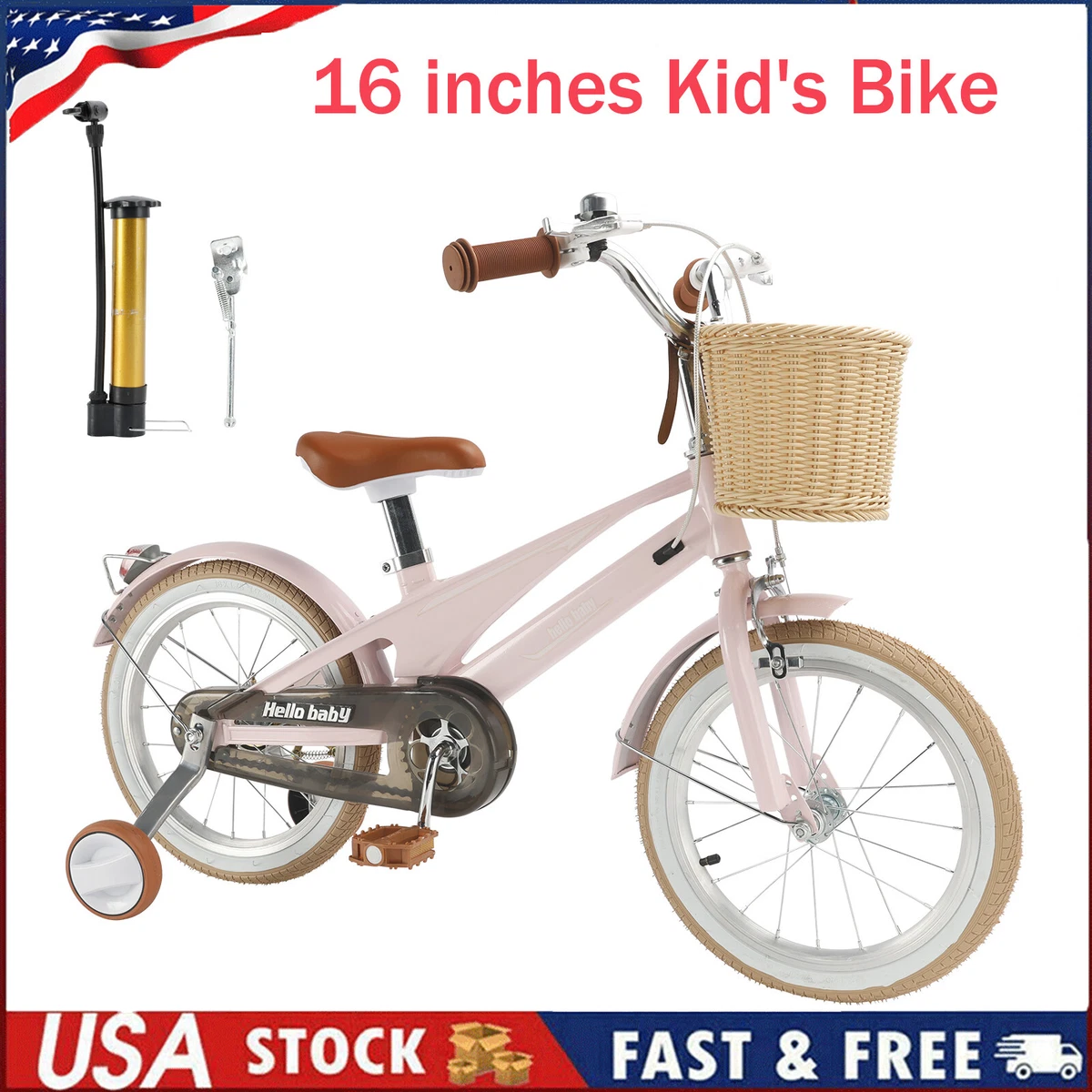 Triciclo De 16 Pulgadas Para Niños 7-10 Años Con Cesta Grande, Bicicleta De 3 Ruedas Estable Y Resistente, Regalo Perfecto Para Pasear Y Jugar