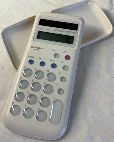 Vintage Sharp WN-10 Minuet Calculator working electronics desk top retro white - Picture 3 of 8
