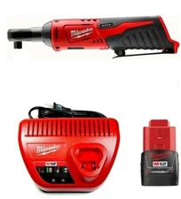 Milwaukee 2457-21 KIT 3/8" Ratchet,  Charger & 2.0 AH Battery
