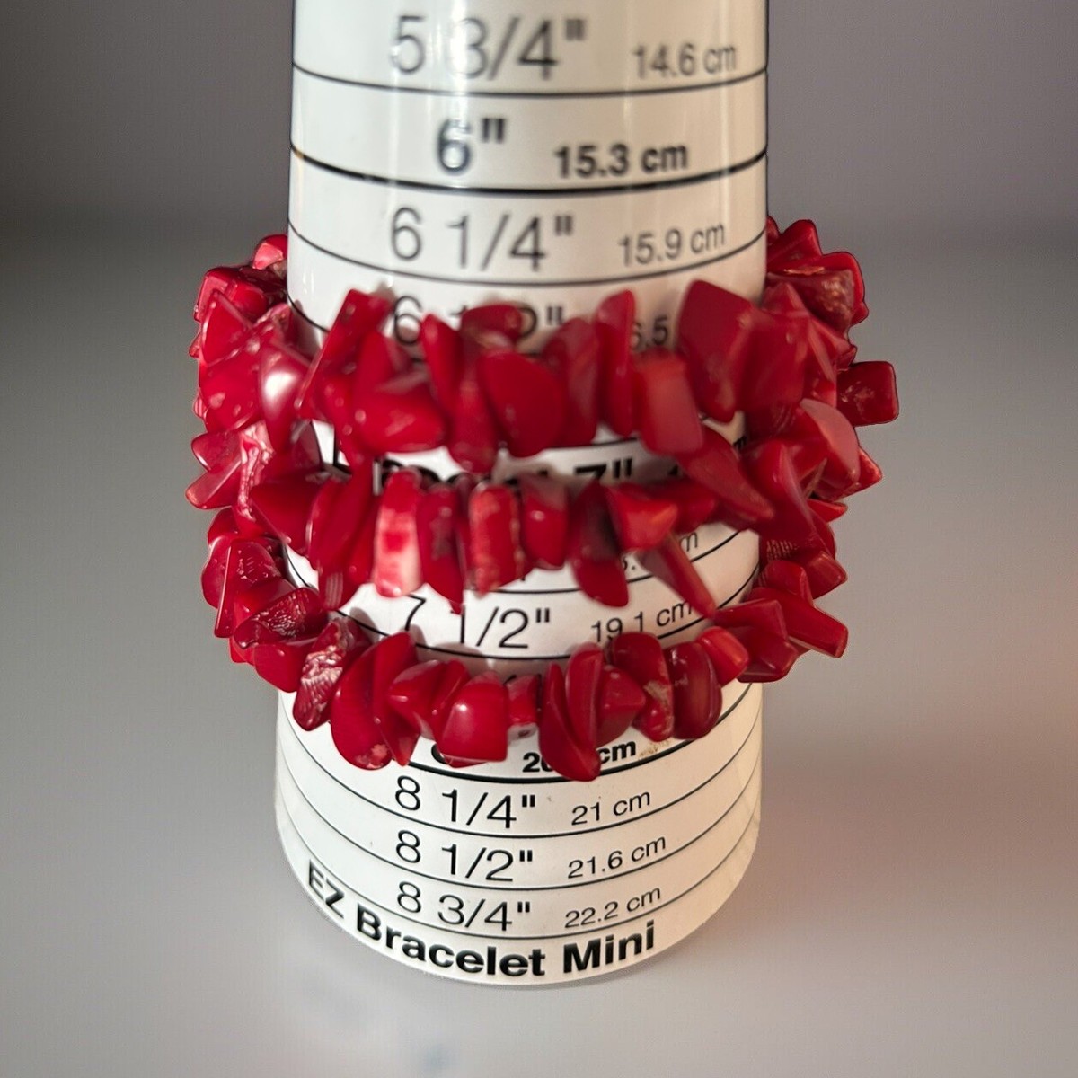 ブレスレット Minwhee BIZ Coral Red Bracelet 4FK879 Red Coral Bracelet Free Domestic Shipping Girls or Women Red