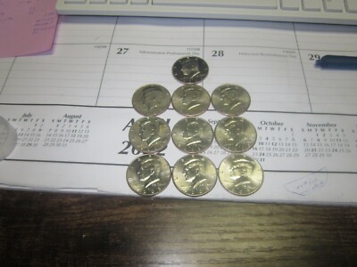seventeen Kennedy half dollars   Listed below