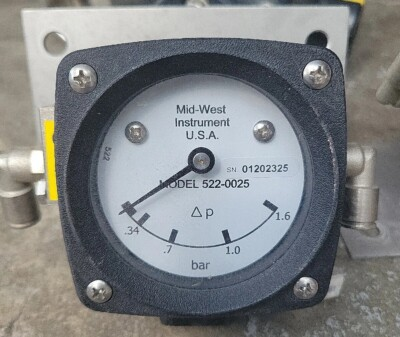 #ad MID WEST INSTRUMENT. Diff. Pressure gage stainless Steel Bracket MODEL 522 0025 $15.00