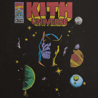 Kith x Marvel Infinity Vintage Tee Black Small SS24 BRAND NEW IN