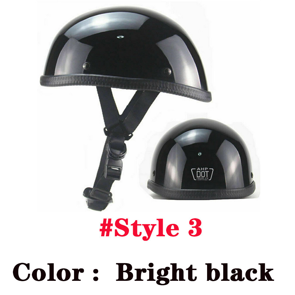 Motorcycle Half Helmet Baseball Style Cap Casque Beanie Scooter Moped