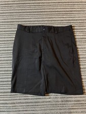 Slazenger Shorts Mens W34 Black Chino Casual Golf Pockets