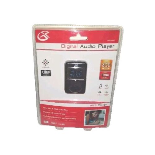 GPX 2GB Digital MP3 Audio Player Plug & Play 2G 1000 Songs MW3847 Black