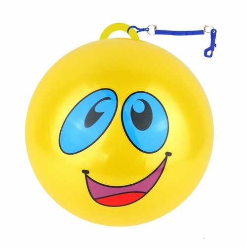 Smelly Funny Faces Balls 25cm Hook Spiral Keyring Assorted Colours (1, 4 or 30) - Picture 7 of 8