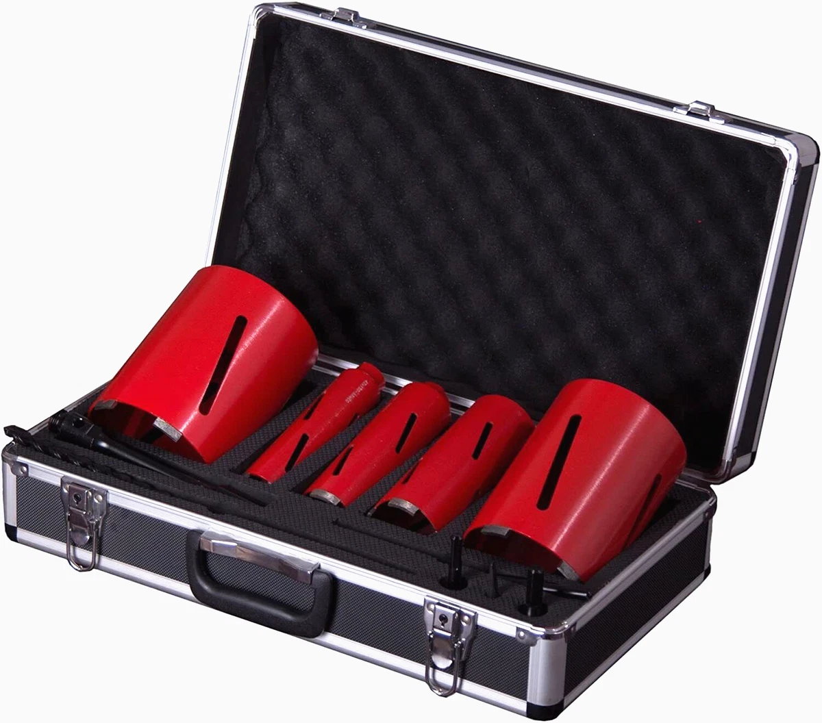 ARMEG 11 Piece Dry Diamond Core Drill Bit Set Case Sizes 42 52