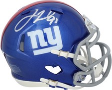 Justin Tuck New York Giants Autographed Riddell Speed Mini Helmet