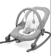 Baby Delight Aura Deluxe Portable Rocker  Bouncer for Infants Charcoal Grey