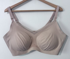 HoneyLove Crossover Bra Women's 2X Tan Wireless Removable Pads Full Coverage